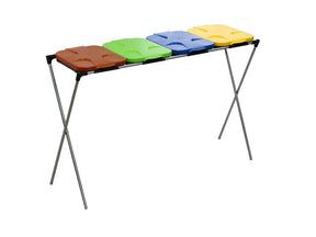Geko stand mand op 4 segregatiezakken