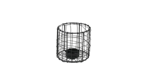 Tealightholder metal ø9x9cm black