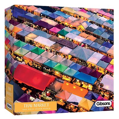 Gibsons Puzzle - Thailändischer Markt - 1000 Teile