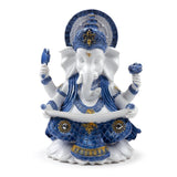 Weiß-blaues Ganesh-Wissen
