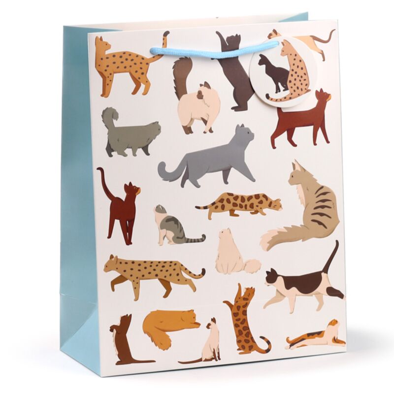 Feline feine Katzen - Geschenktüte groß