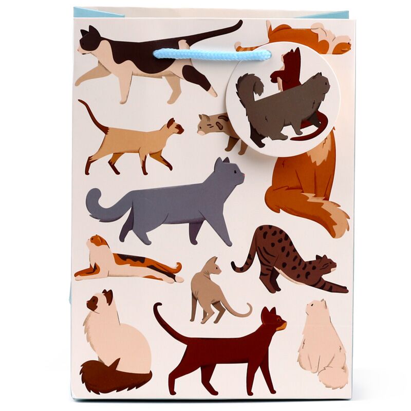 Feline feine Katzen - Geschenktüte mittel