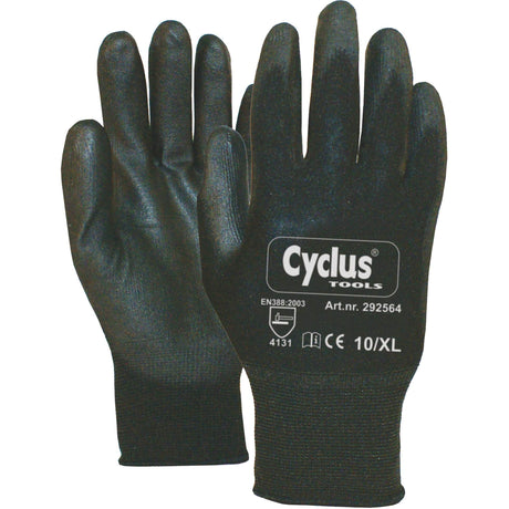 Cycplus-Arbeit Handschuhe pu-flex xl (10) schwarz