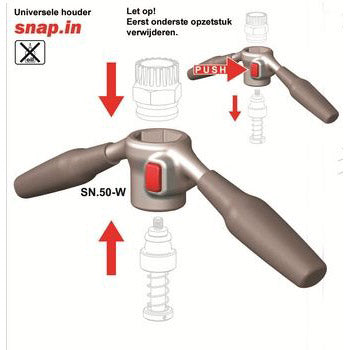 Fahrradwerkzeuge Snap-in SN-50-W-Halter für Snap-in-Systemzyklus 7202750