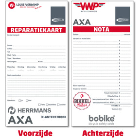 Reparatiekaarten per 250 genummerd (werkplaatskaart)