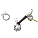 Pedalschlüssel mit Haken- und Freilaufkunde 1 2 x 1 8 ICetoolz 34S2