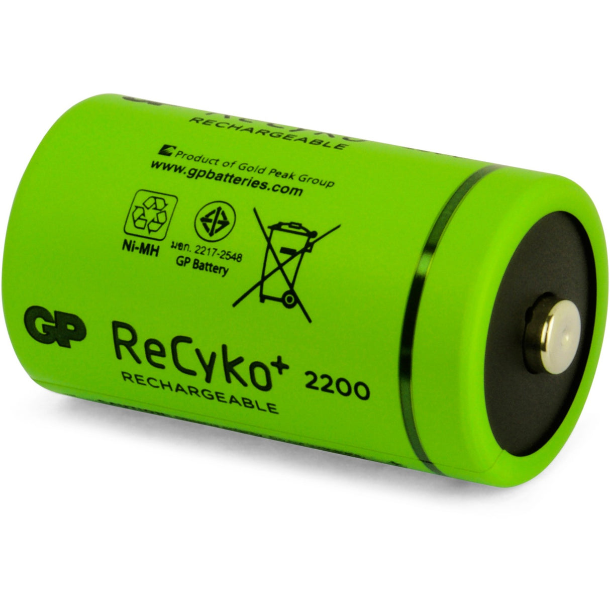 GP -Batterien Recyko+ D 2200 2 wiederaufladbare Batterien