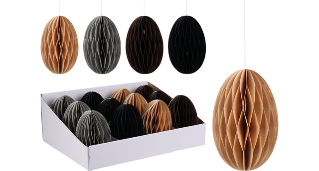 Vouwei hang papier d10 h15 cm 4 assortie kleur