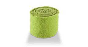 Wool felt vilt unicolor 7,5 cm lime 5mtr