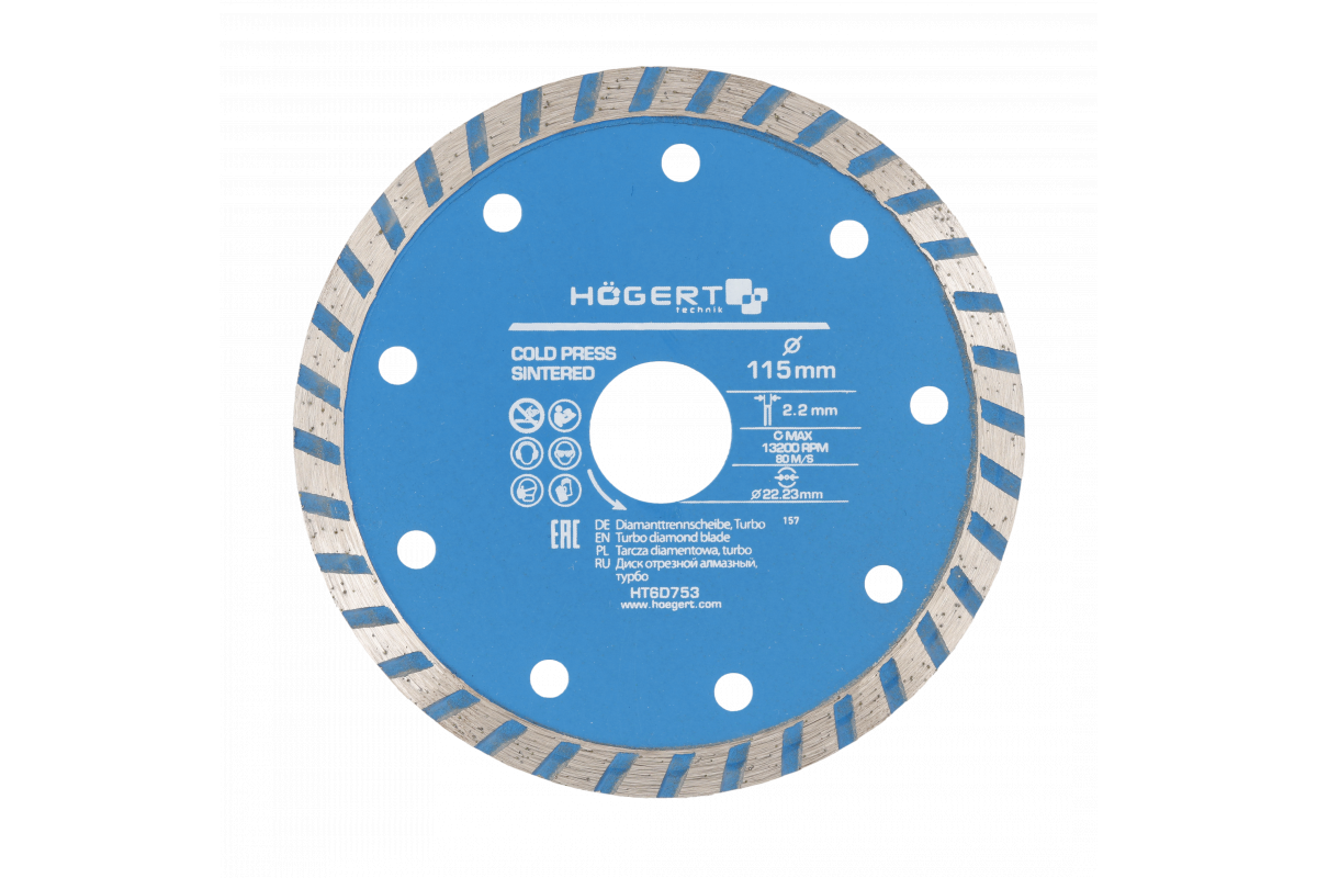 Hogert diamantschild 115x22,2 turbo