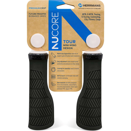 Herrmans Griffset Nucore Tour Wave 130 130 mm schwarz