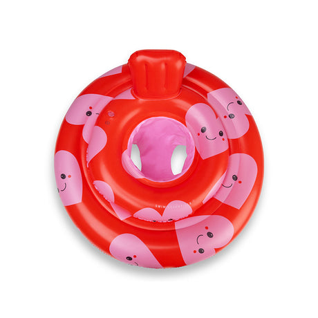 Herzen | rot-rosa Babyschwimmer 0-1 Jahre