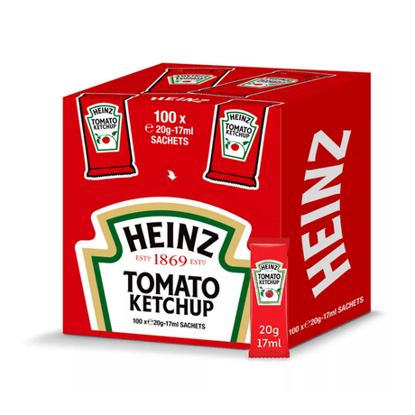 Heinz Tomatenketchup-Beutel (100x 17ml)