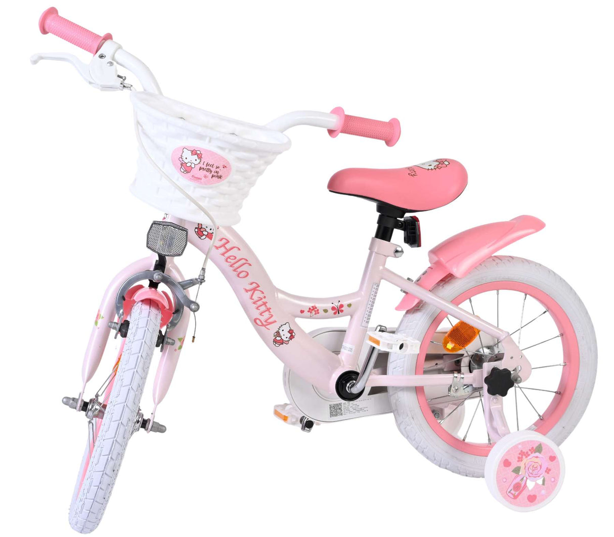 Hello kitty kinderfiets - meisjes - 14 inch - roze