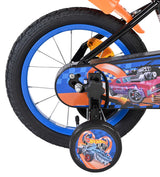 Heiße Räder Hot Wheels Kinderfahrrad - Jungen - 14 Zoll - Schwarz Orange Blau