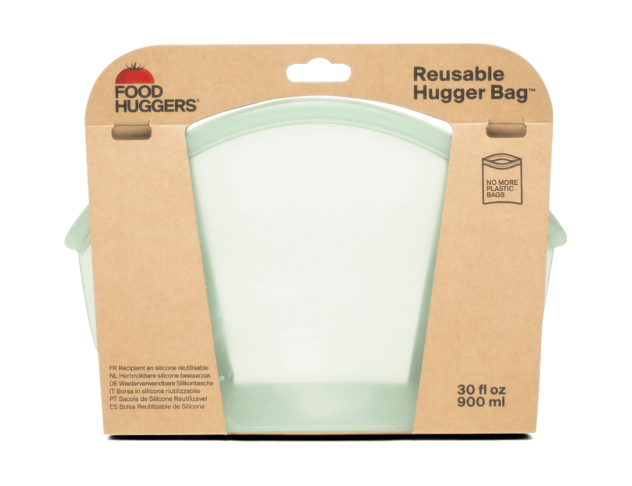 Wiederverwendbarer Aufbewahrungsbeutel von Food Huggers – 900 ml – Wacholderklar