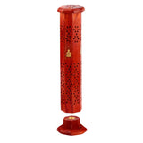 Räucherstäbchenhalter aus Mangoholz mit Buddha-Intarsien