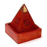 Pyramiden-Räucherkegel aus Mangoholz, Buddha