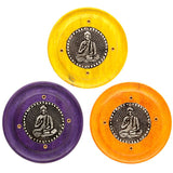 Runder Buddha-Räucherstäbchenhalter aus Mangoholz