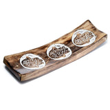 Hamsa-Räucherstäbchenhalter aus Mangoholz