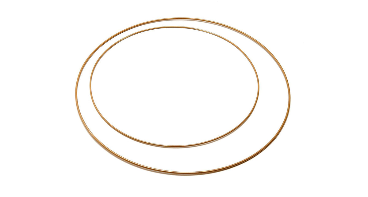 Metal ring 40cm gold per stuk