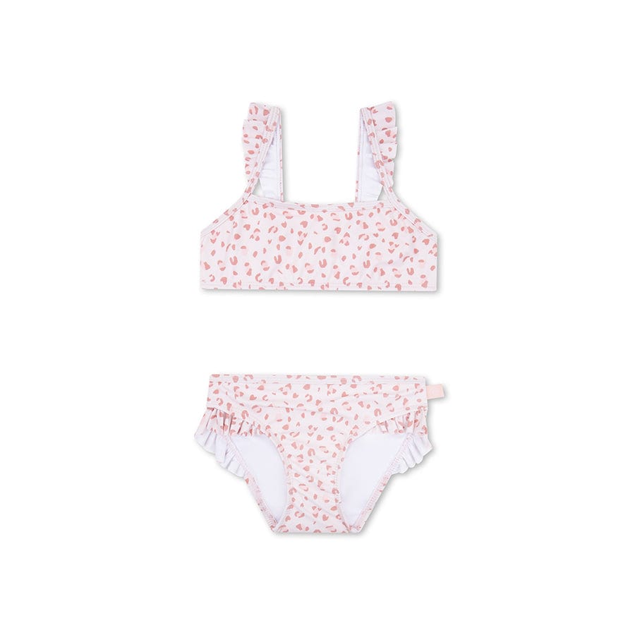 Leopard | altrosa Mädchen UV-Bikini