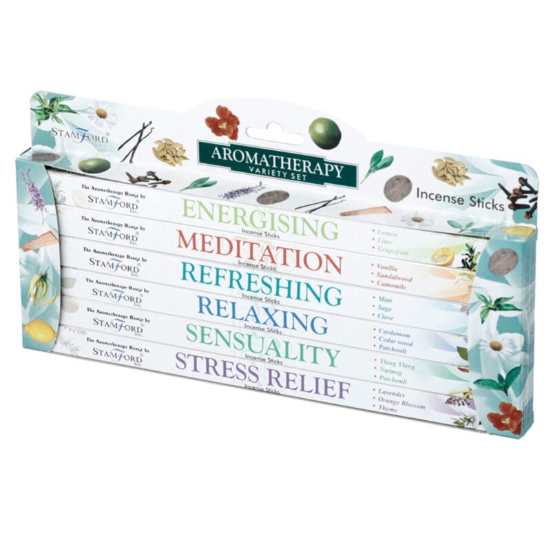 37147 Aromatherapie – Stamford Hex Räucherstäbchen, Geschenkbox, 6 Packungen