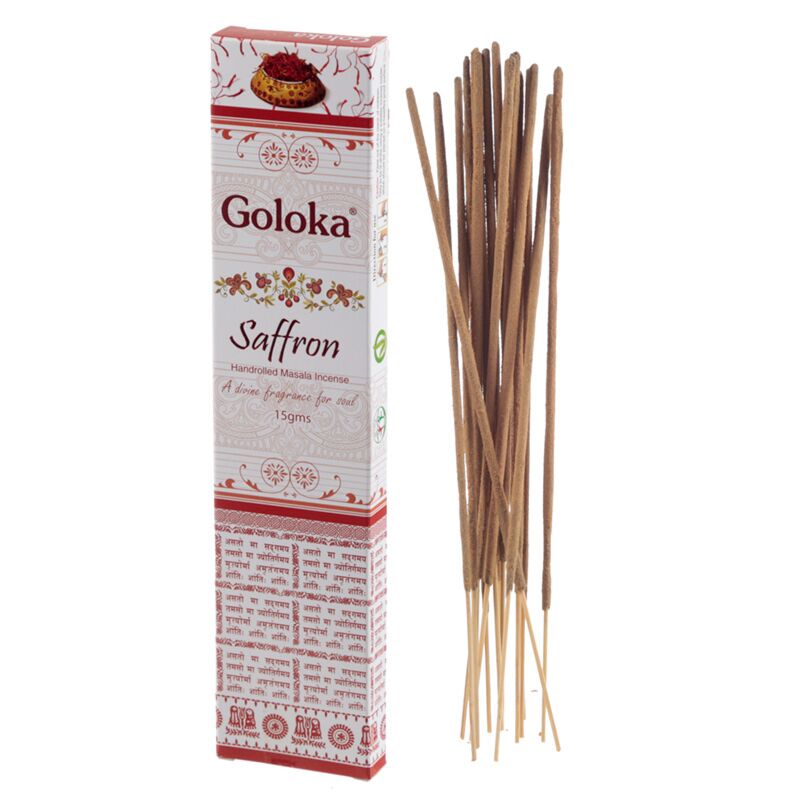 Safran - Goloka Masala Räucherstäbchen