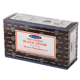 01346 schwarzes Opium – Satya Nag Champa Räucherstäbchen