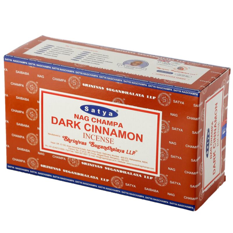 01349 dunkler Zimt – Satya Nag Champa Räucherstäbchen