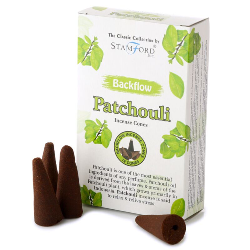 37428 Stamford Backflow-Räucherkegel – Patchouli