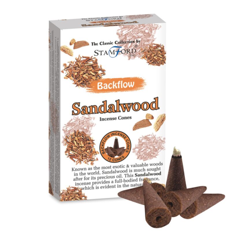 37430 Stamford Backflow-Räucherkegel – Sandelholz
