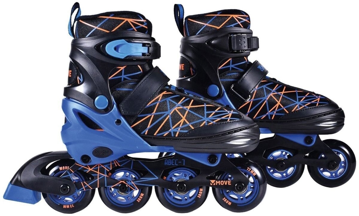 Move Inlineskates: Streifen schwarz blau (562410) Größe 34 37