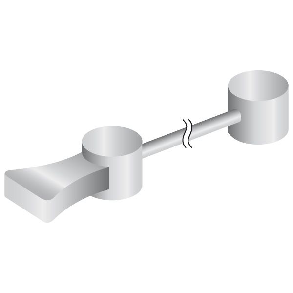 Doppelendiges Jagwire-Straddle-Kabel 1,8 x 380 mm (10 Stück)