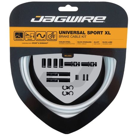 Jagwire Universal-Sportbremsen-XL-Kit – Weiß