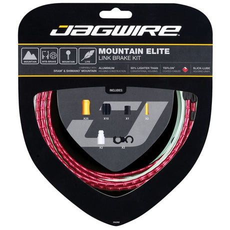 Jagwire Mountain Elite Link-Bremssatz – rot