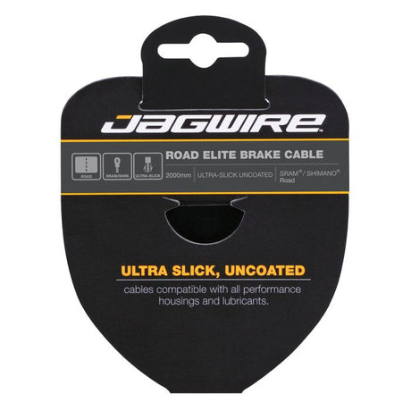 Jagwire Rennrad-Bremskabel – Elite polierter, ultra-glatter Edelstahl – 1,5 x 2750 mm – Sram Shimano