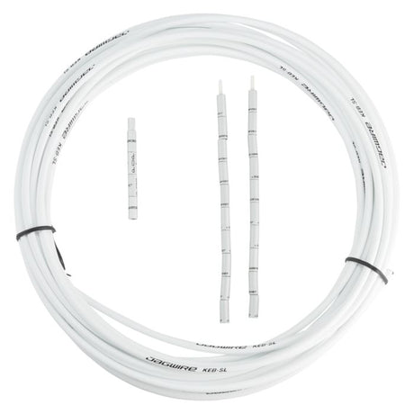 Jagwire Bremsgehäuse 5 mm Keb Slick-Lube (10 m + Endkappen) – weiß