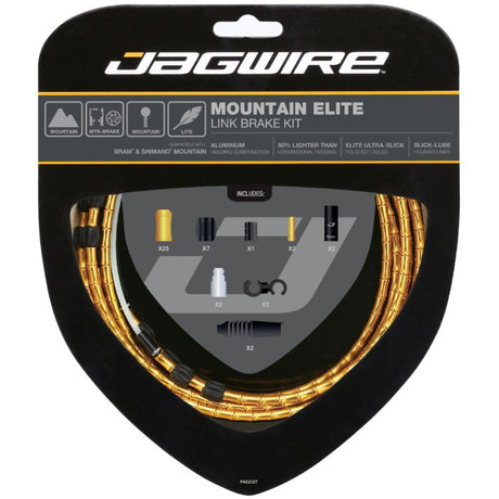 Jagwire Mountain Elite Link-Bremssatz – Gold
