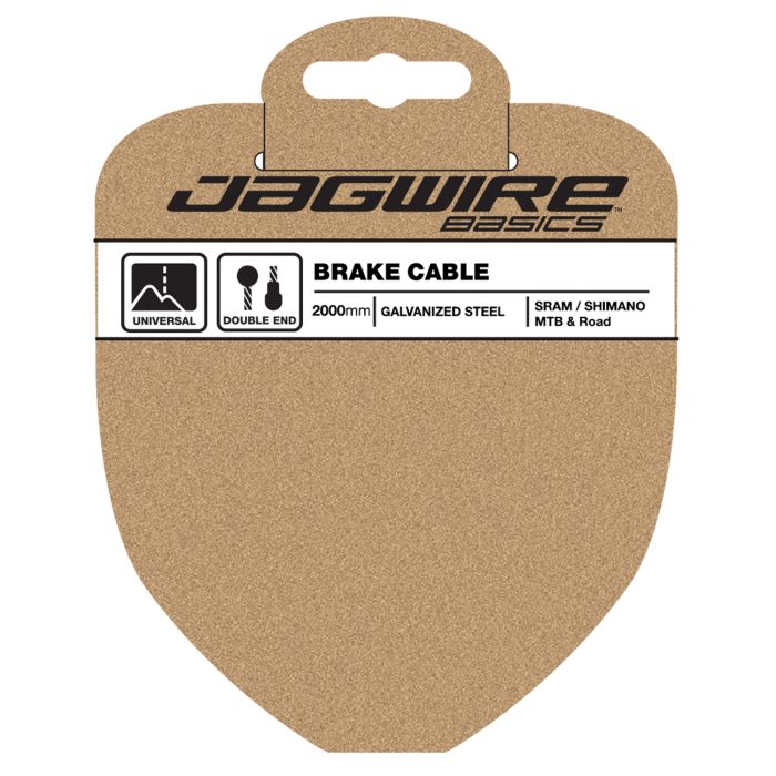 Jagwire Mountain Road Bremskabel – Basics verzinkt – 1,6 x 2000 mm – Sram Shimano MTB Road