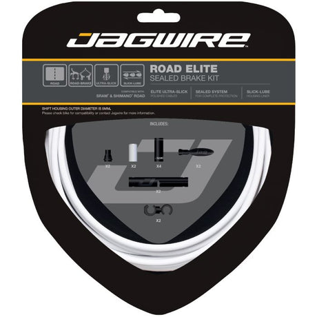 Jagwire Road Elite versiegeltes Bremsset – weiß