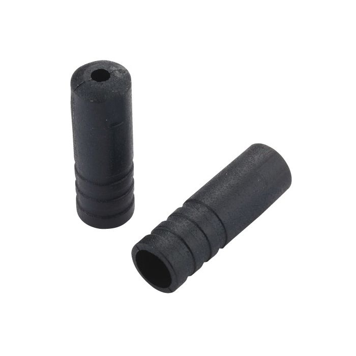 Jagwire Endkappen offen – 4 mm Verschiebung – Kunststoff (500 Stück) – schwarz