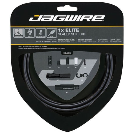 Jagwire 1x Elite Sealed Shift Kit – Stealth Black