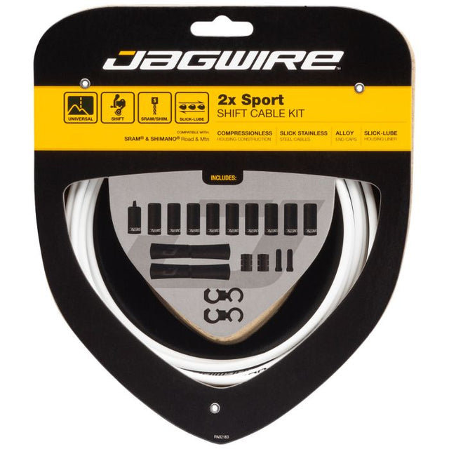 Jagwire 2x Sportschaltungsset | weiß