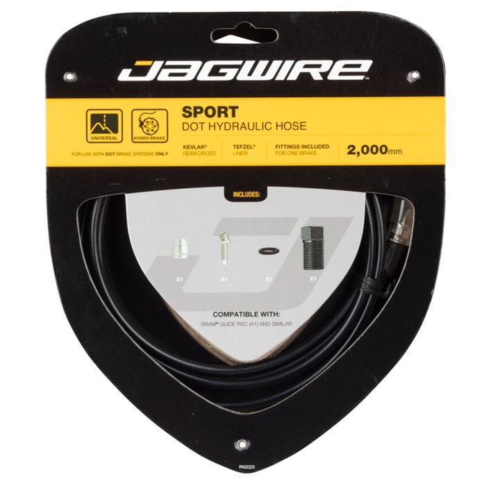 Jagwire Sport Dot Hydraulikschlauch-Kit – Sram (G2) – Schwarz