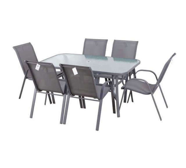 Master tuinmeubilair set bergamo 6 stoel+tafel