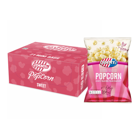 Jimmy's popcorn zoet mini bag (21x 27gr)