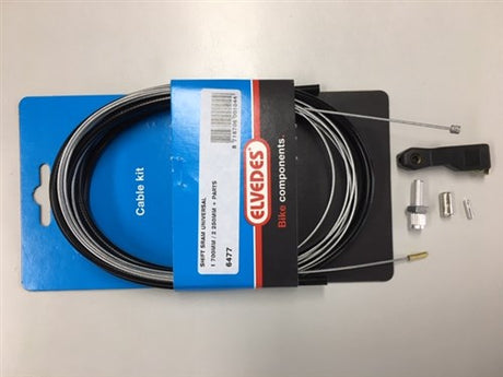 Getriebekabel -Set ELVEDES SRAM Universal 1700 2250mm verzinkt - schwarz (auf der Karte)