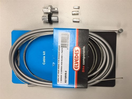 Elvedes Kabelsatz Bremse hinten Nexus Silber Edelstahl 6275