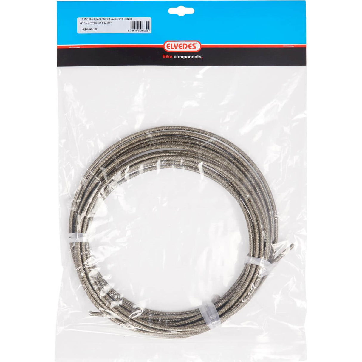 ELVEDES Rem Buitenk 5mm Silber (10 m) Titan. Rasse.182040-10